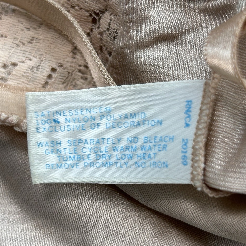 Vintage Vassarette Camisole Womens 34 Lace Nylon Lingerie USA 80s - Picture 7 of 8